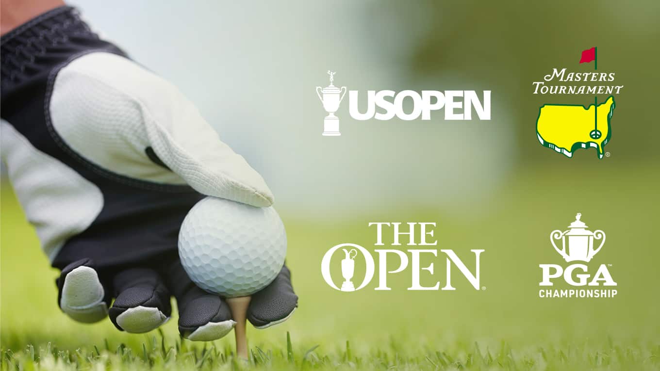 US Open, The Masters, The Open und PGA Championship