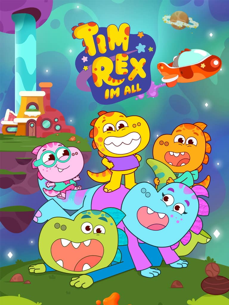 Titelbild zur Kinderserie Tim Rex im All