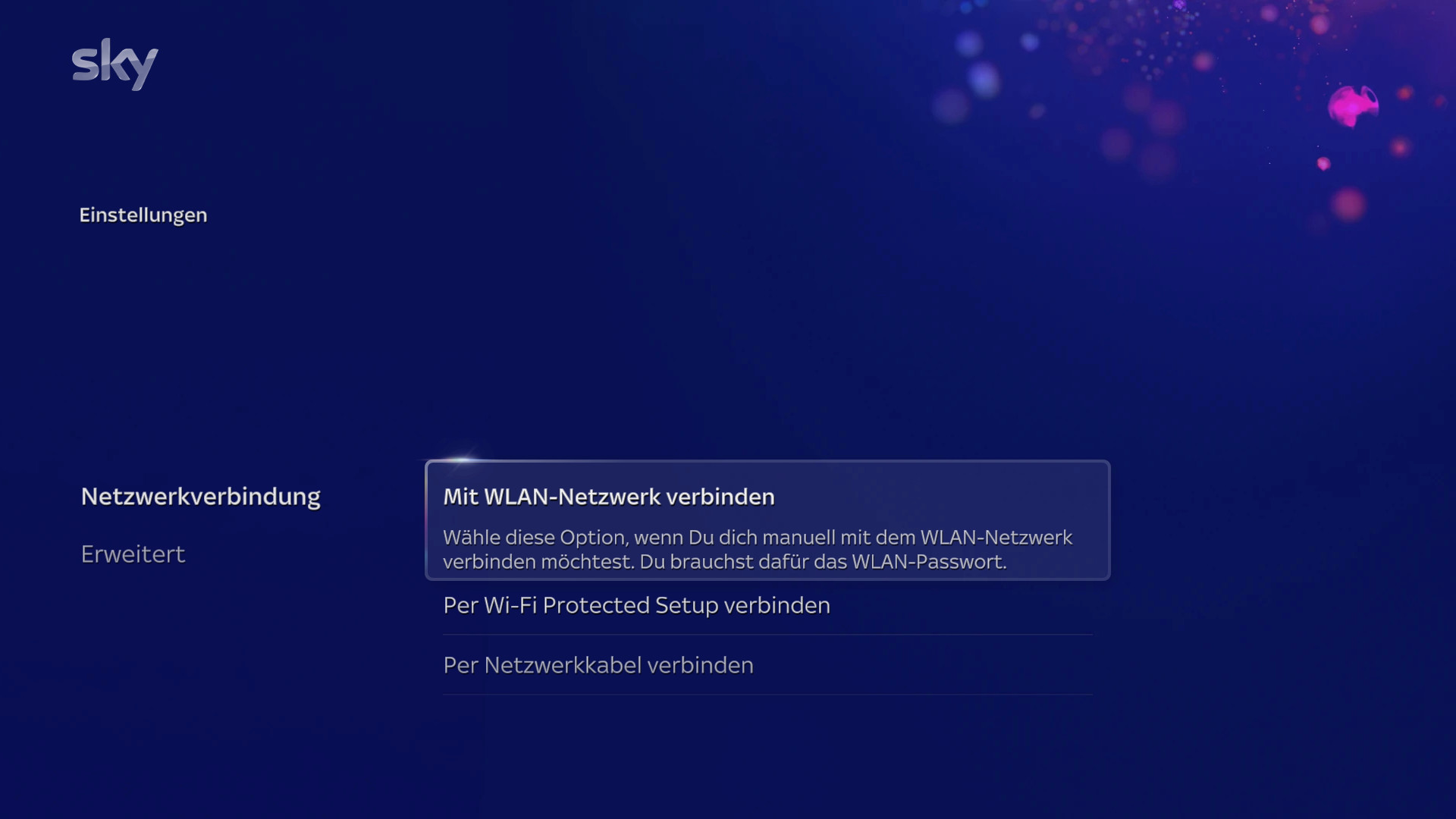 sky_stream_einstellungen_netzwerk_mit_wlan_verbinden