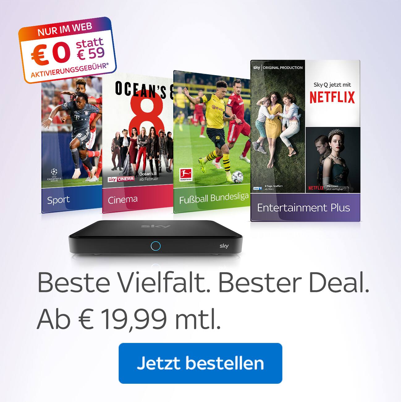 Sky Neukunden Angebote März 2019 » Offizielles Angebot